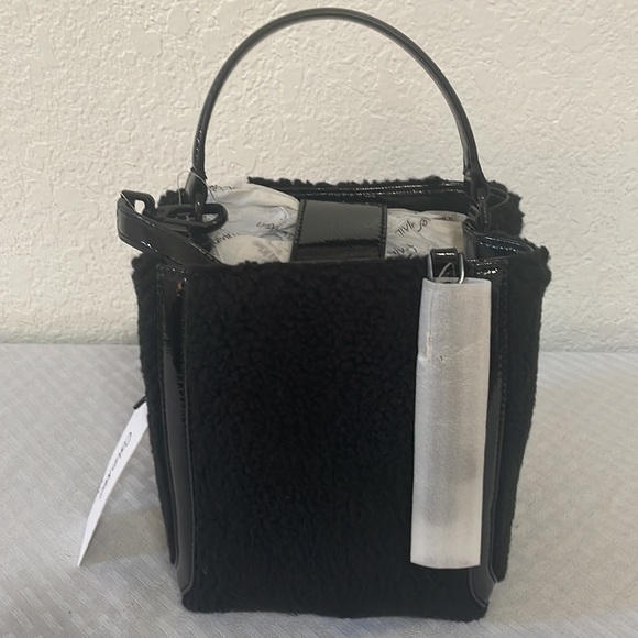 Calvin Klein Astatine Sherpa Triple Compartment Mini Hobo Bag - Picture 3 of 4